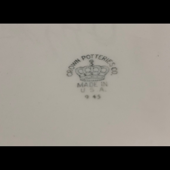 Vintage Crown Potteries Co. Platter - Picture 2 of 2